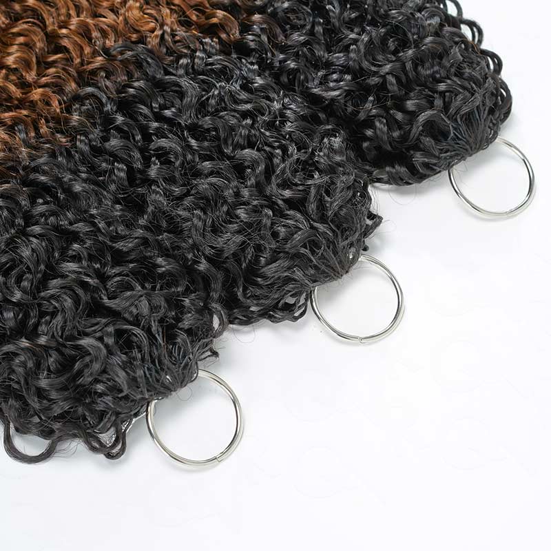 MATCH SALE|QVR #T1B/30 Burmese Curly Crochet Hair