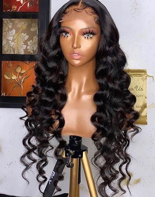 99j Burgundy Loose Deep Wave Wig Beautiful Crimp Wave 13x4 Lace Frontal | 4x4 Closure Human Hair Wigs
