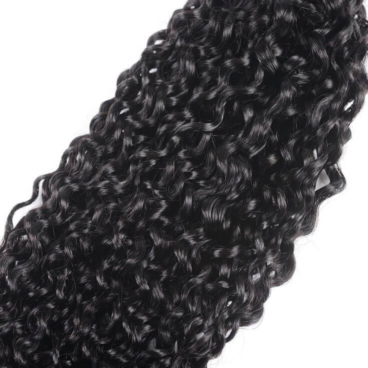 QVR Jerry Curly Human Hair Weaves 1 Bundle