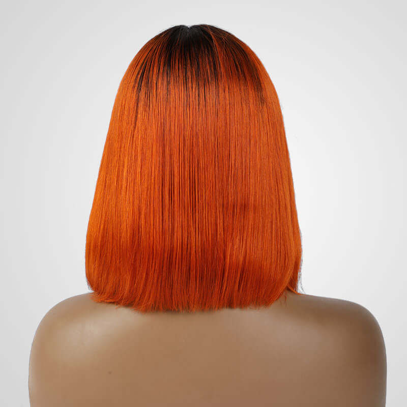 Flash Sale|Ombre 2/Orange Straight T Lace Bob Wig
