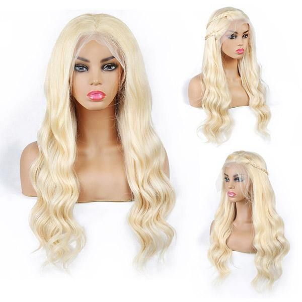 613 Human Hair Wig Body Wave Wig Honey Blonde 13x4 HD Lace Front Wigs 30Inch 180% Density