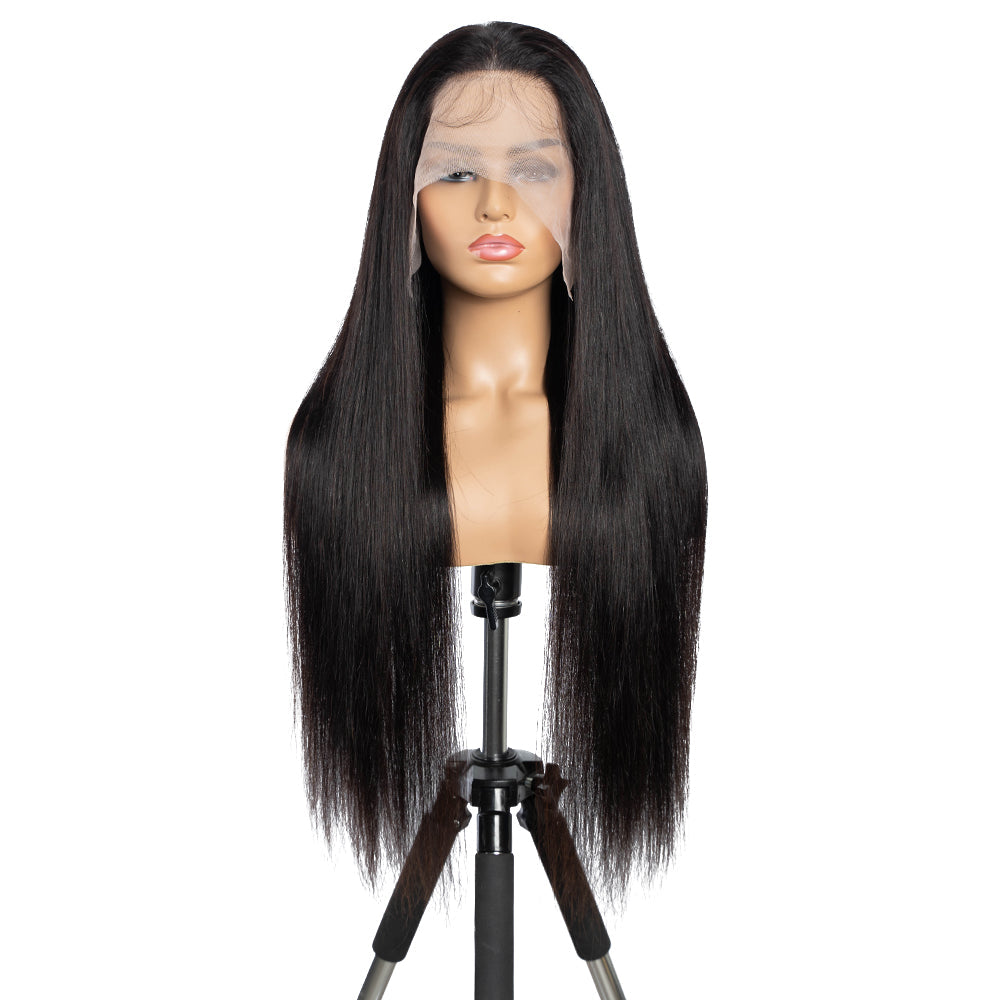QVR Pre-plucked 13x4 HD Lace Wig Human Hair Wigs Straight Undetectable Lace Front Wig