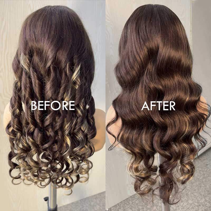 QVR P4/613 New Body Wave 13x4 Lace Front Wig Human Hair Wigs