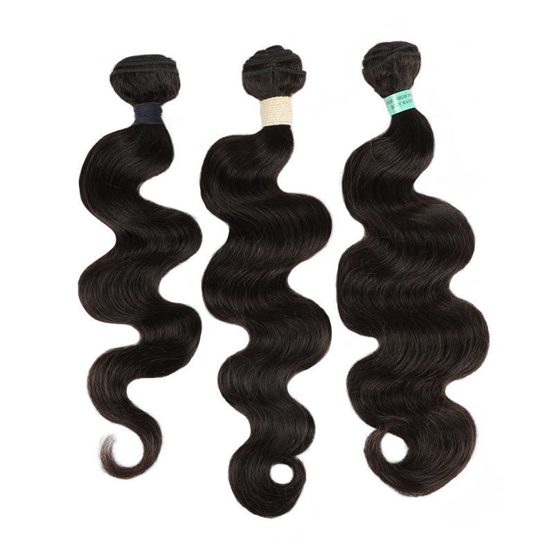 QVR Body Wave Human Hair Weaves 1 Bundle