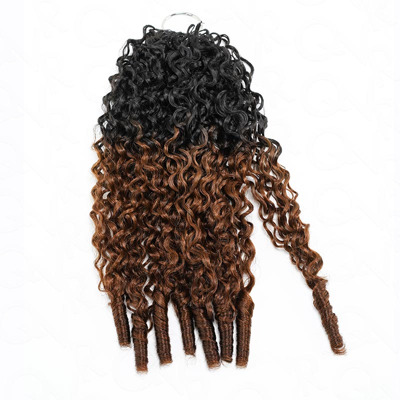 P3G5|Ombre Brown #T1B/30 Feather Crochet Human Hair