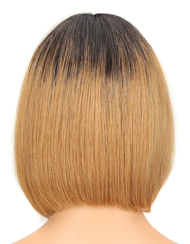 QVR Lace Front Human Hair Wigs 10 Bob Wig | LYNA