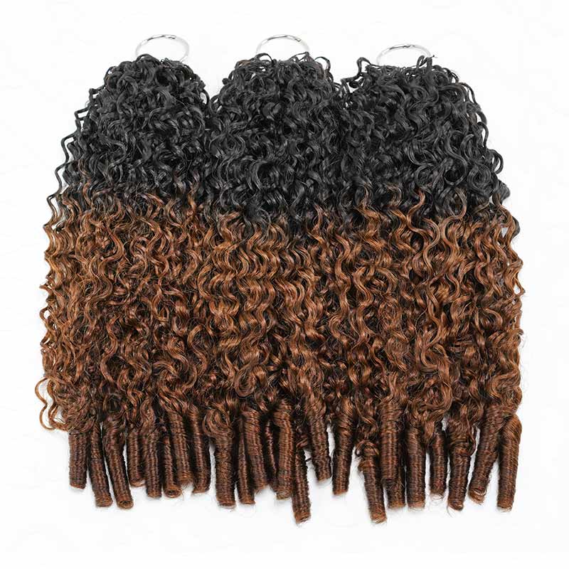 MATCH SALE|QVR #T1B/30 Burmese Curly Crochet Hair