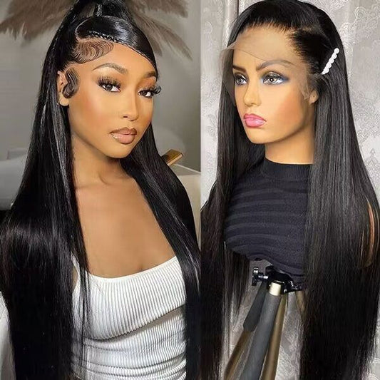 QVR Pre-plucked 13x4 HD Lace Wig Human Hair Wigs Straight Undetectable Lace Front Wig