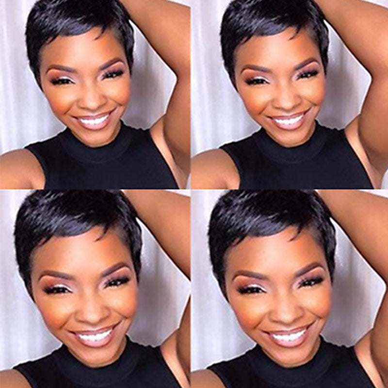 QVR Boss Pixie Cut Wigs Human Hair Short Wigs For Women