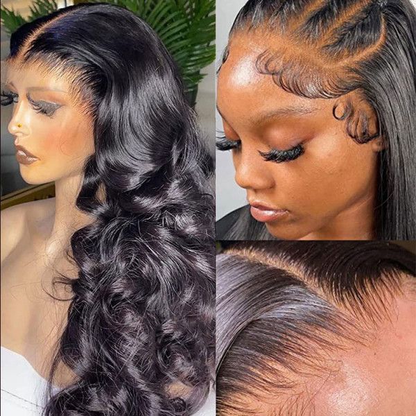 QVR Undetectable 5x5 HD Lace Human Hair Wigs Body Wave Lace Closure Wig