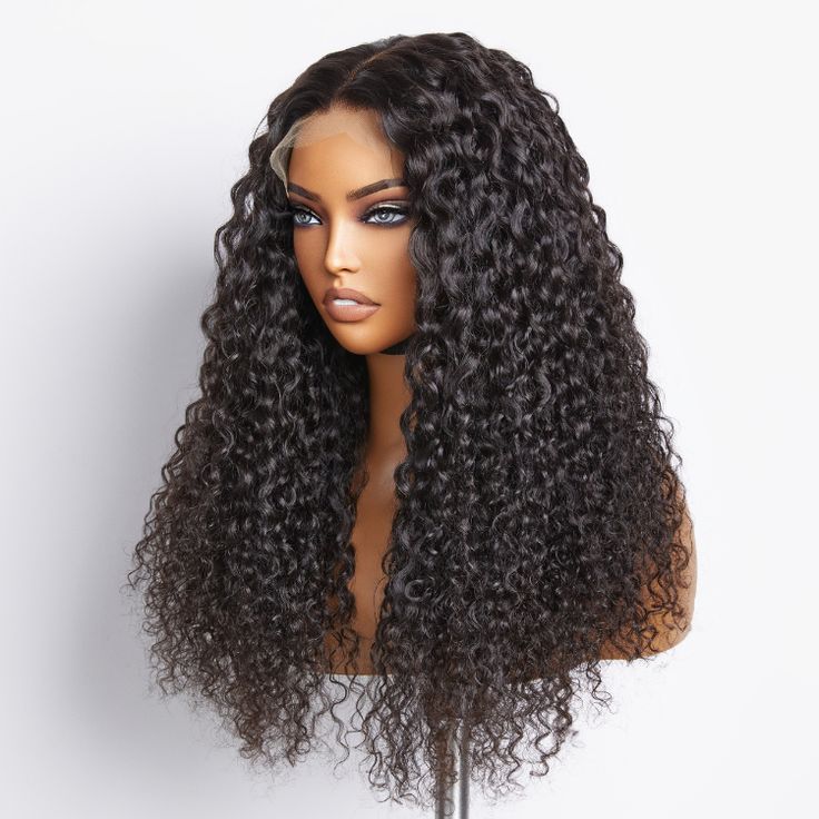 QVR Glueless 5x5 HD Lace Closure Deep Wave Wig Human Hair Undetectable Lace Wig
