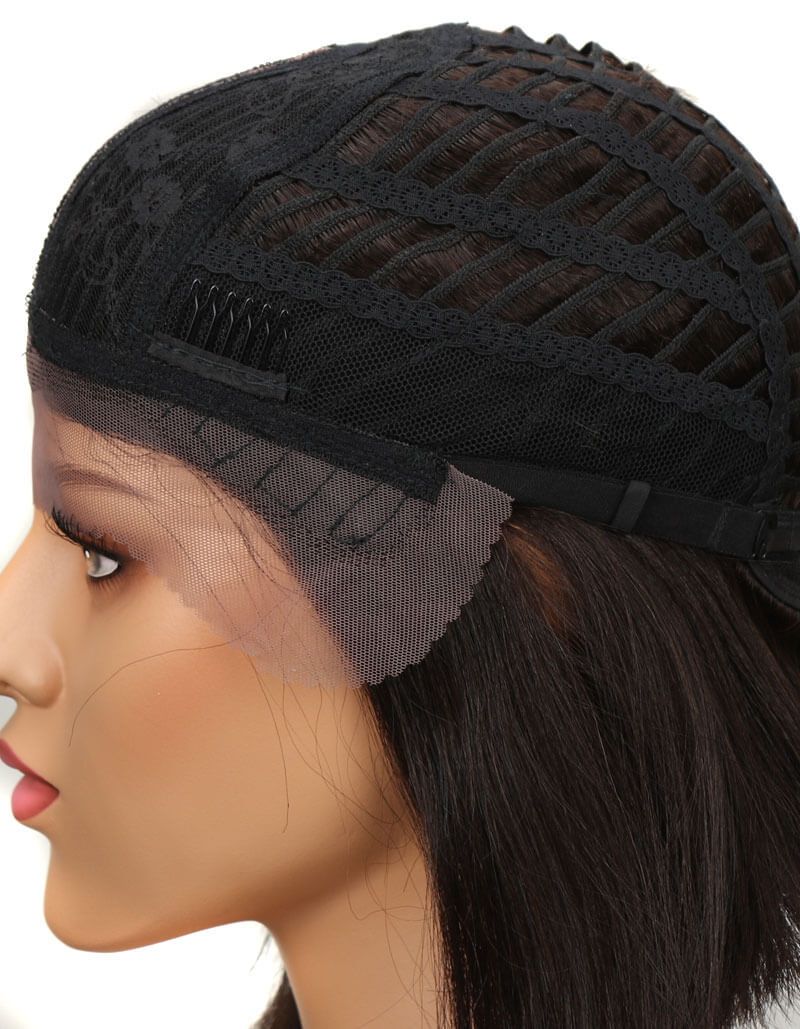 QVR Lace Front Human Hair Wigs 10 Bob Wig | LYNA