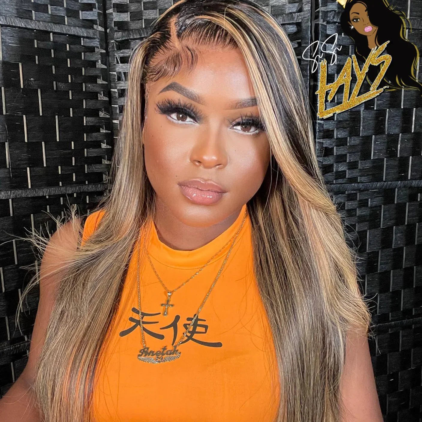 QVR Real Glueless Pre-cut 13x4/4x6 Lace Closure Wigs Balayage Highlights Colored Wig Body Wave/Straight Human Hair Wigs