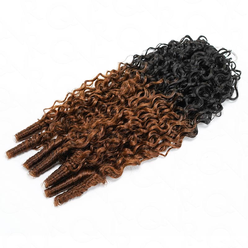 P3G5|Ombre Brown #T1B/30 Feather Crochet Human Hair