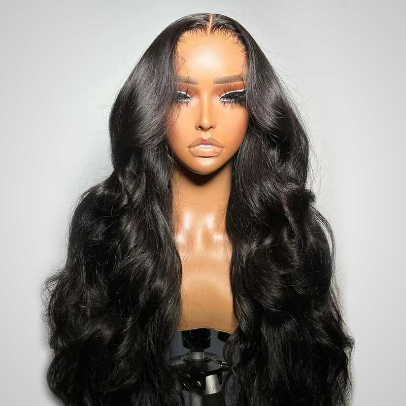 QVR Glueless 4x4 HD Lace Closure Wig Body Wave Ultra-thin 13x4 HD Lace Frontal Wig Pre-plucked