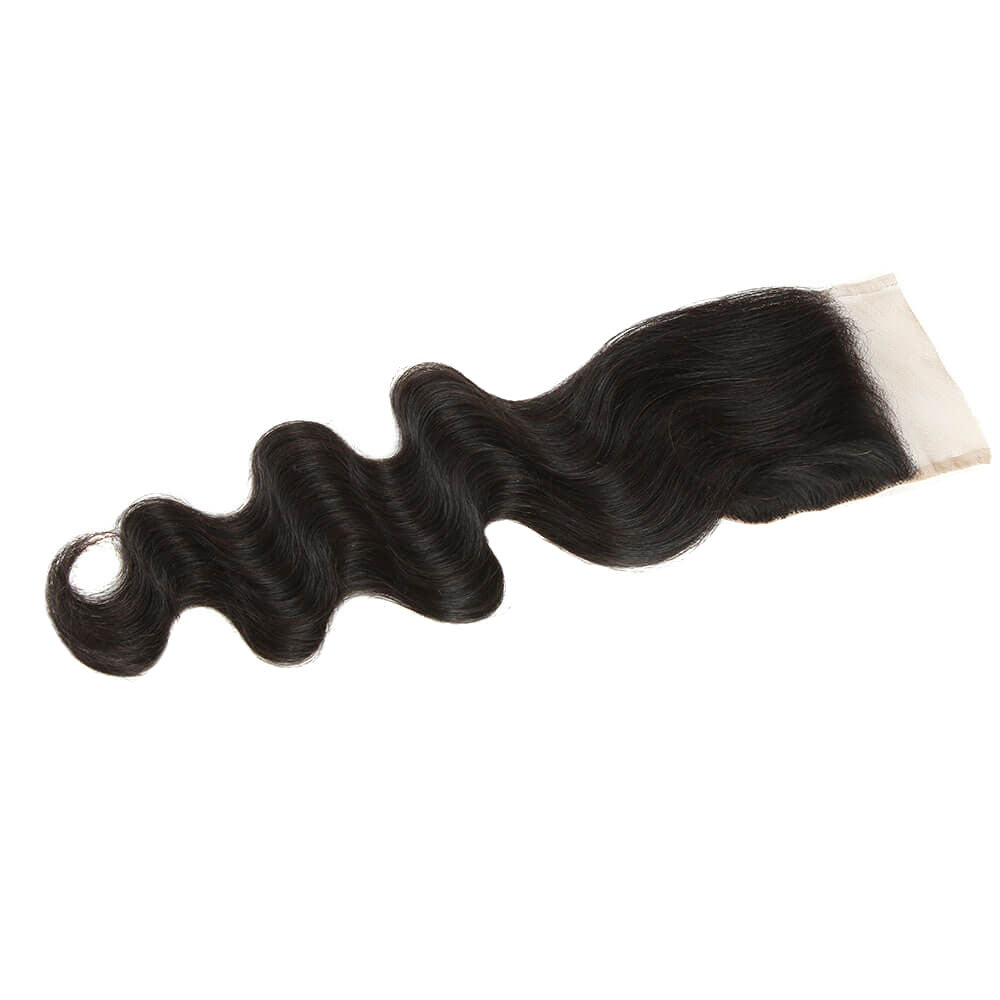 QVR Body Wave Bundles With Closure Virgin Brazilian Hair Weave 3 Bundles With Closure Natural Color 40