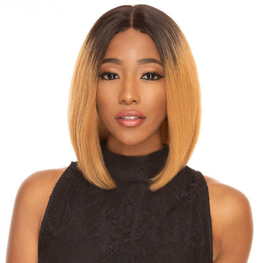 QVR Lace Front Human Hair Wigs 10 Bob Wig | LYNA