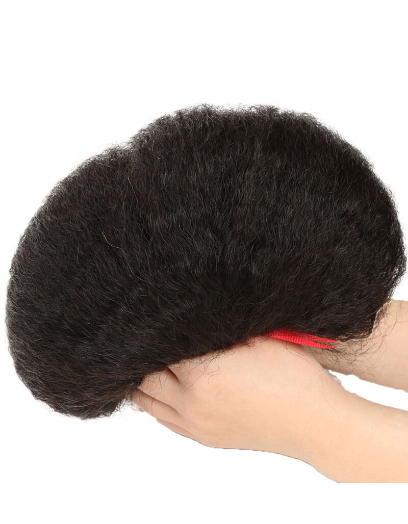 QVR Kinky Straight 4 Bundles Unprocessed Virgin Human Hair Weaves
