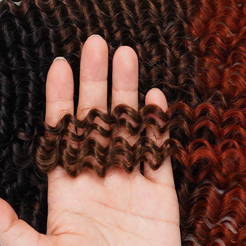 MATCH SALE|QVR Ombre #T1B/30/350 Small Kinky Curly Crochet Hair