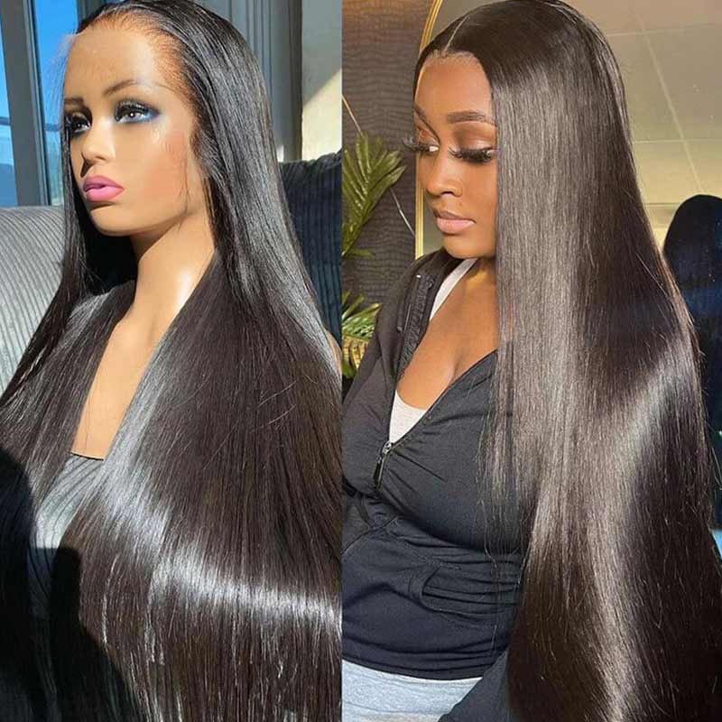 QVR 5x5 HD Lace Closure Wigs Beginner Friendly Straight Glueless Wig Human Hair Wig
