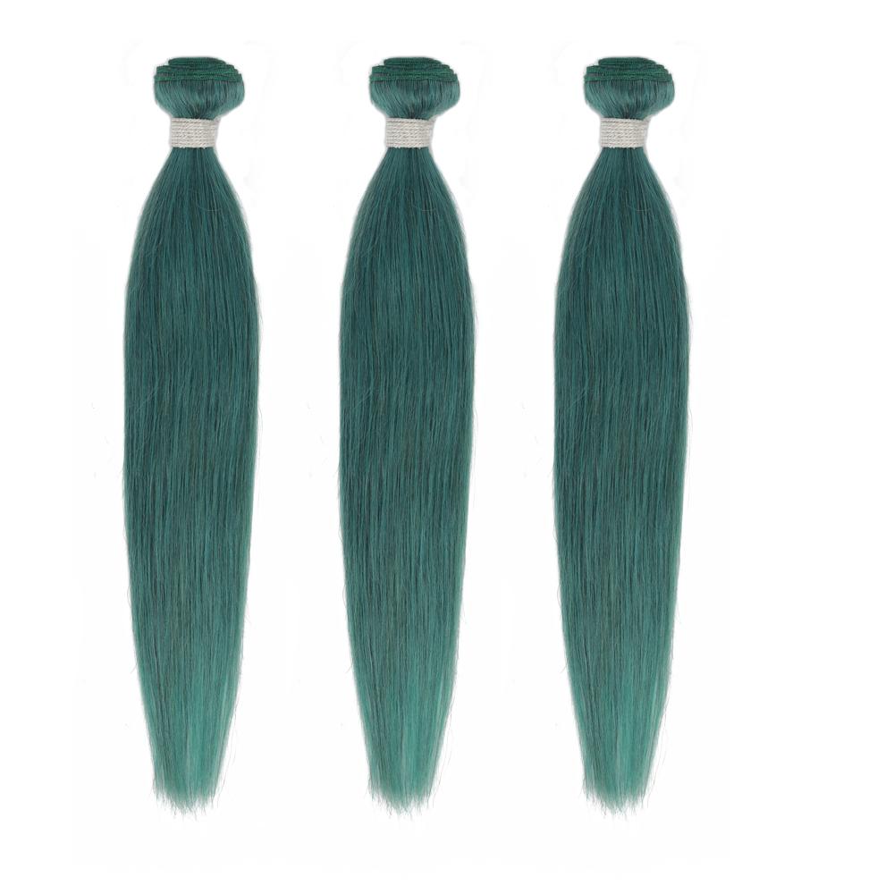 QVR Virgin Human Hair Green Hair Bundle