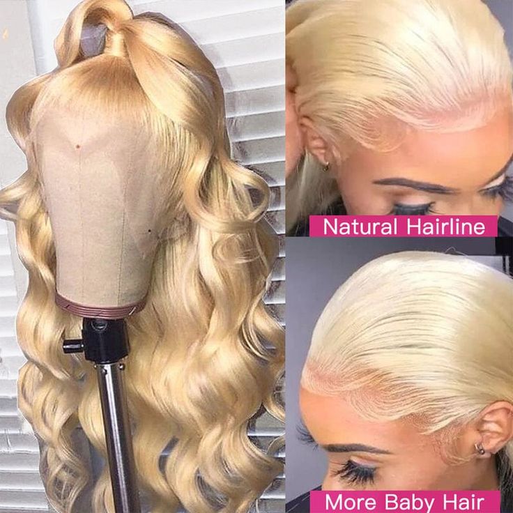 613 Human Hair Wig Body Wave Wig Honey Blonde 13x4 HD Lace Front Wigs 30Inch 180% Density