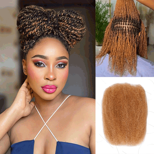 QVR 1 Pack #27/30 Afro Kinky Bulk Human Hair
