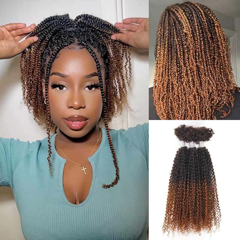 Flash Sale|QVR Afro Kinky V Bulk Natural Curly Human Hair for Kinky Twist