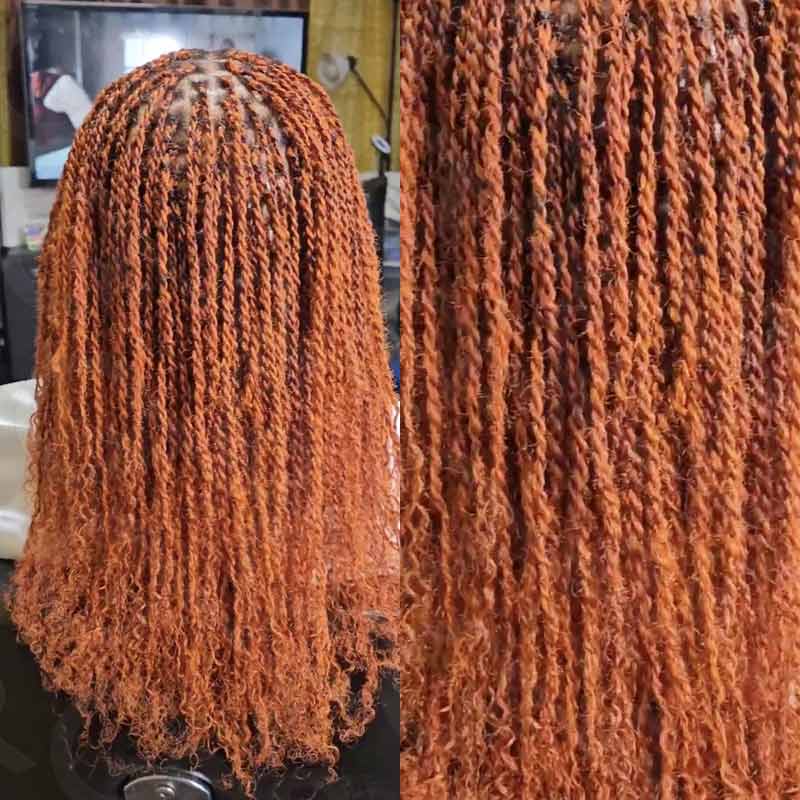 QVR 1 Pack Ginger Orange Afro kinky Bulk Human Hair