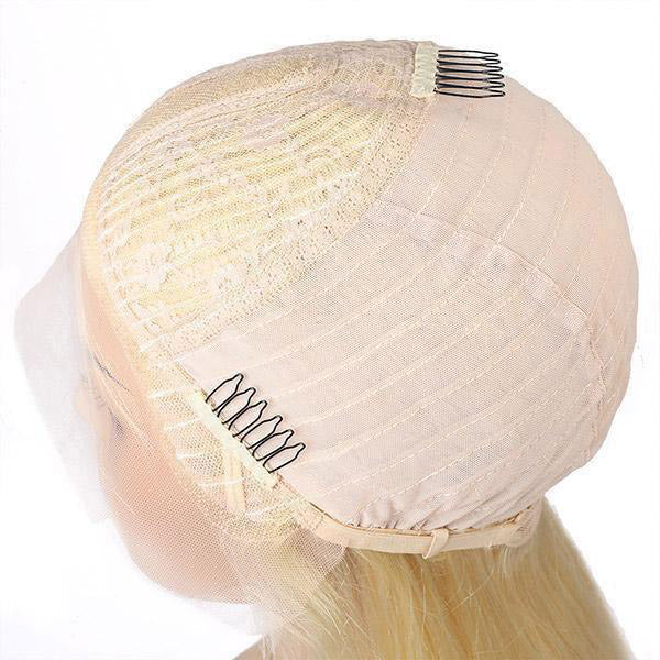 613 Blonde Color Transparent 13*1 Body Wave Lace Front Wig Human Hair Wigs