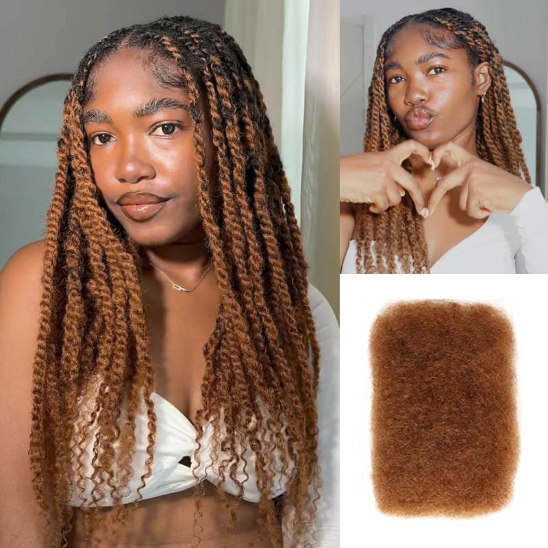 CLEARANCE SALE| Auburn Color Afro Kinky Bulk Affordable Human Hair