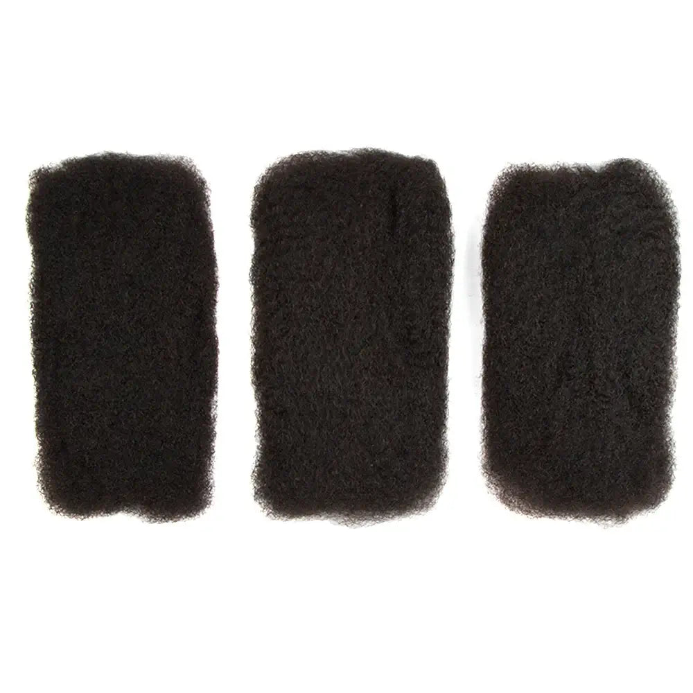 QVR Natural Black+Auburn Brown Two Colors Afro Kinky Bulk Human Hair For Braiding DreadLock