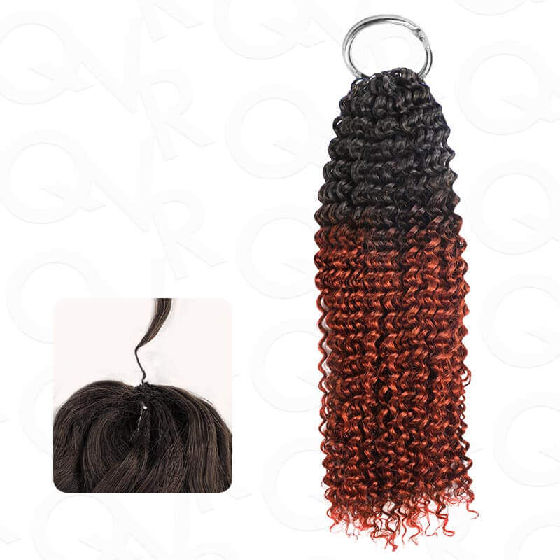 MATCH SALE|QVR #T1B/350 Small Kinky Curly Crochet Hair