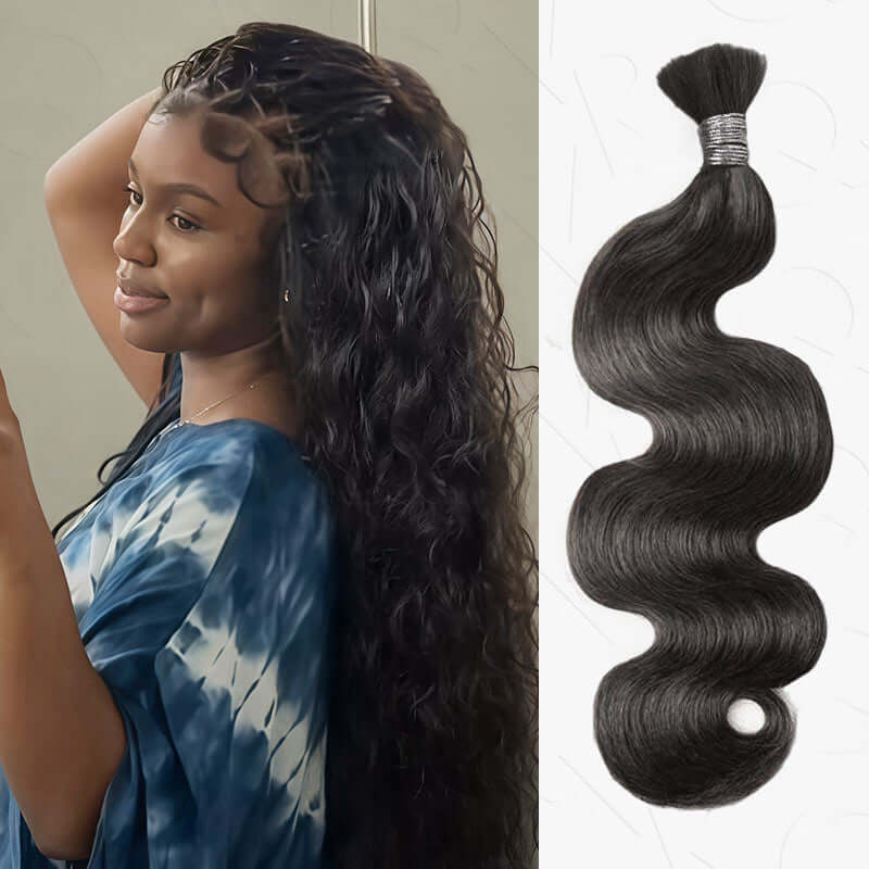 US Only|QVR #1B Body Wave Bulk Braiding Hair