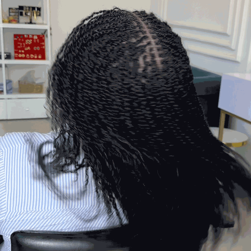 QVR Type 4C Afro Kinky Bulk Braiding Human Hair Extensions For Black Women