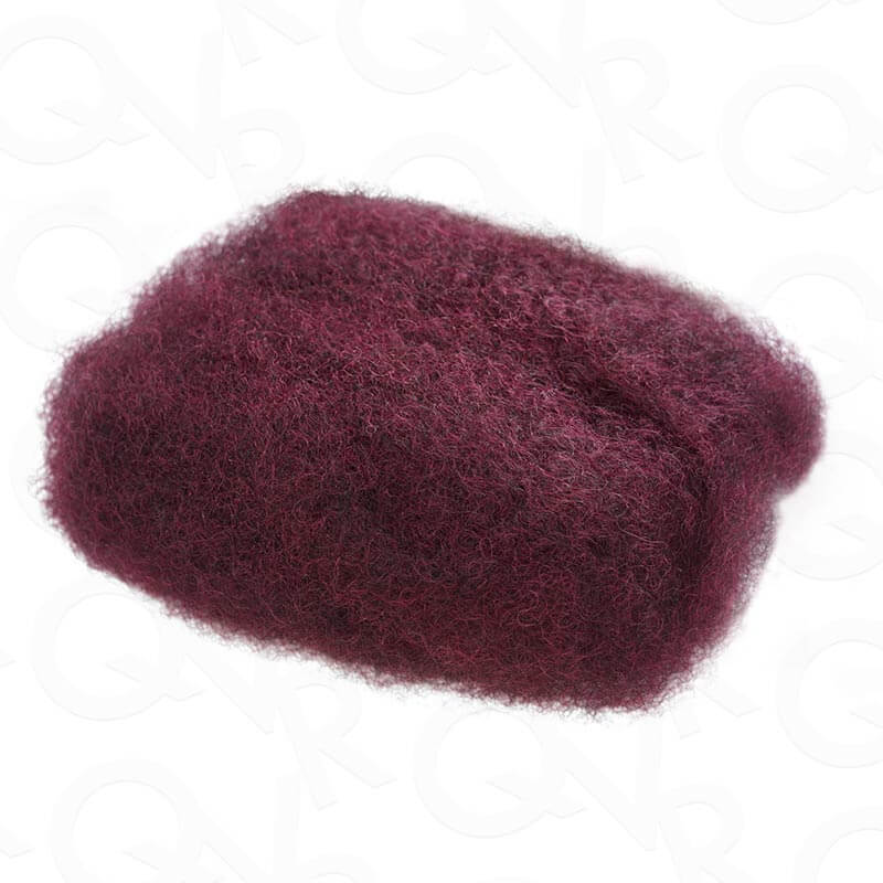 QVR 1 Pack #1B/99J/Burgundy Afro Kinky Bulk Human Hair