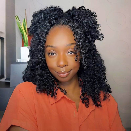 MATCH SALE|QVR #1B Small Kinky Curly Crochet Hair