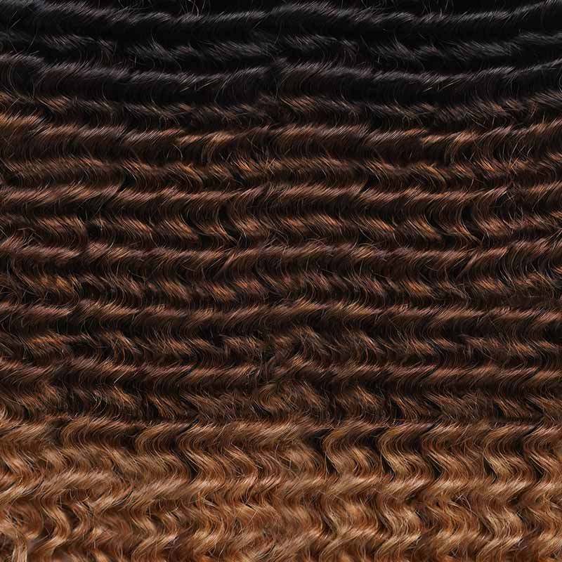 MATCH SALE|QVR #T1B/30/27 Small Kinky Curly Crochet Hair