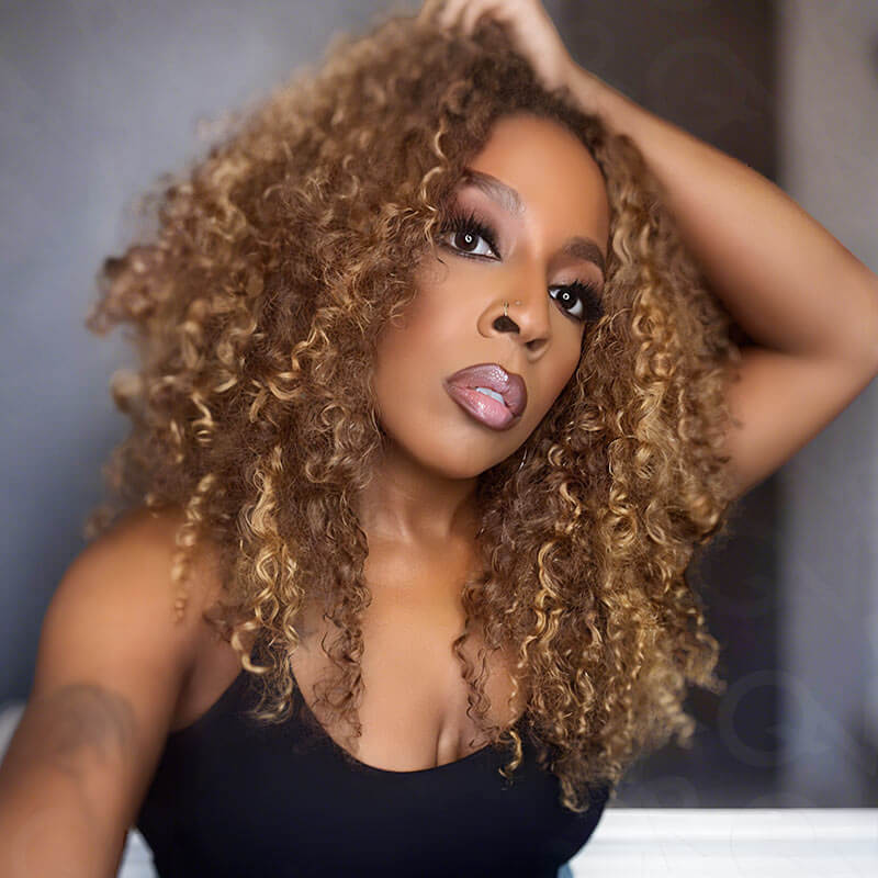 MATCH SALE|QVR #P4/27 Small Kinky Curly Crochet Hair
