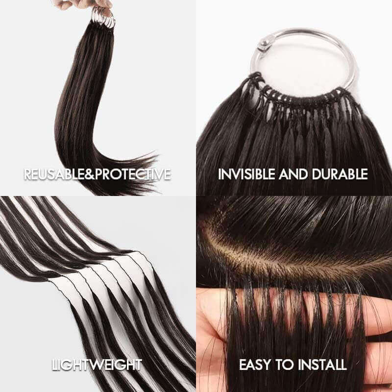 P3G5| Natural Black Small Kinky Curly Feather Crochet Hair