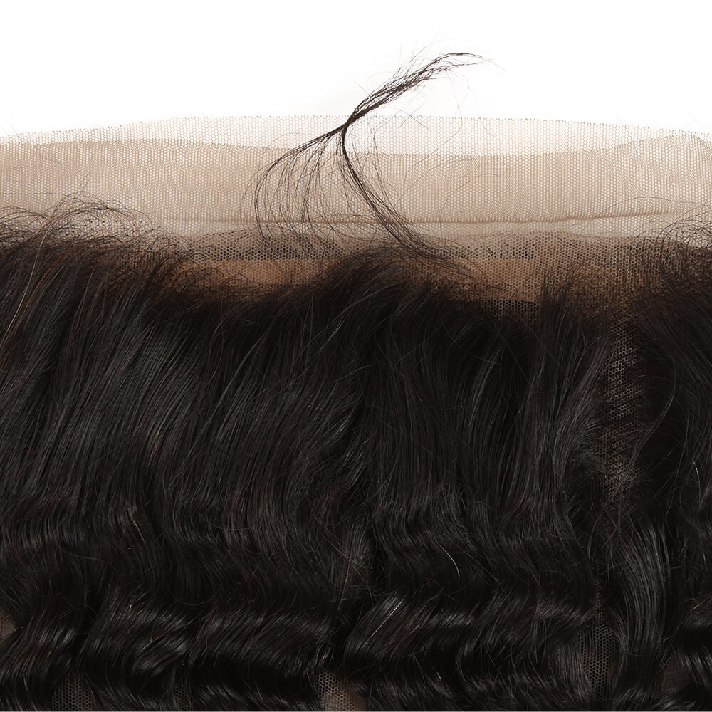QVR Virgin Human Hair Curly 3 Bundles With 360 Lace Closure
