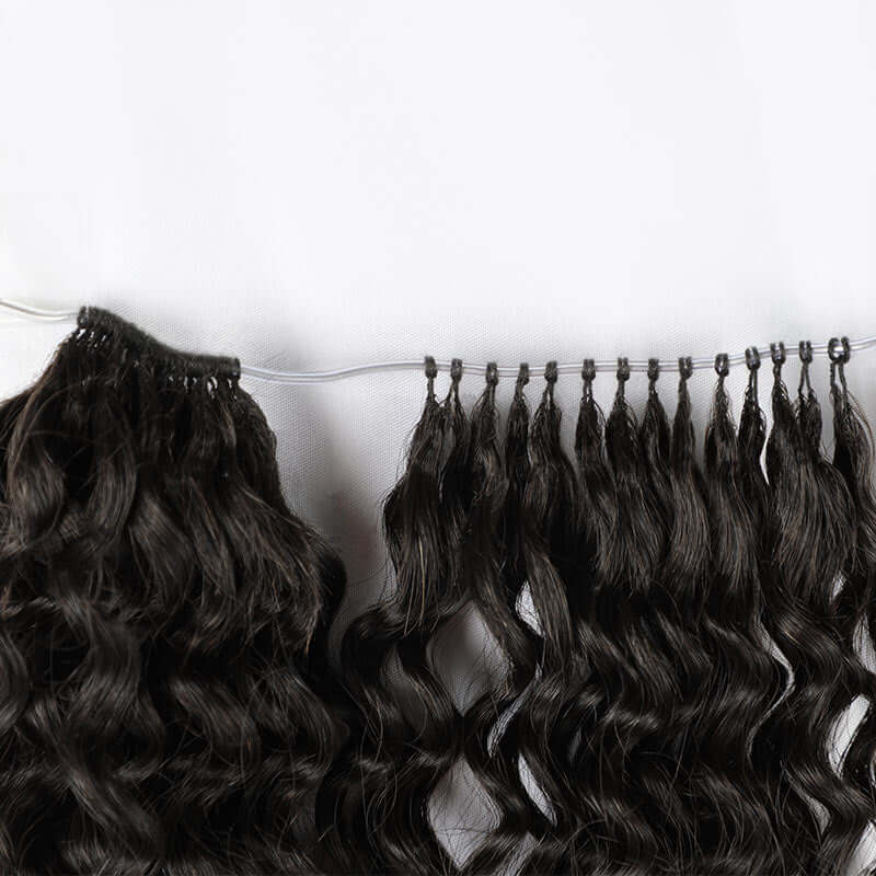 CLEARANCE SALE| #T2/30 Color Deep Wave Feather Crochet Braid Human Hair