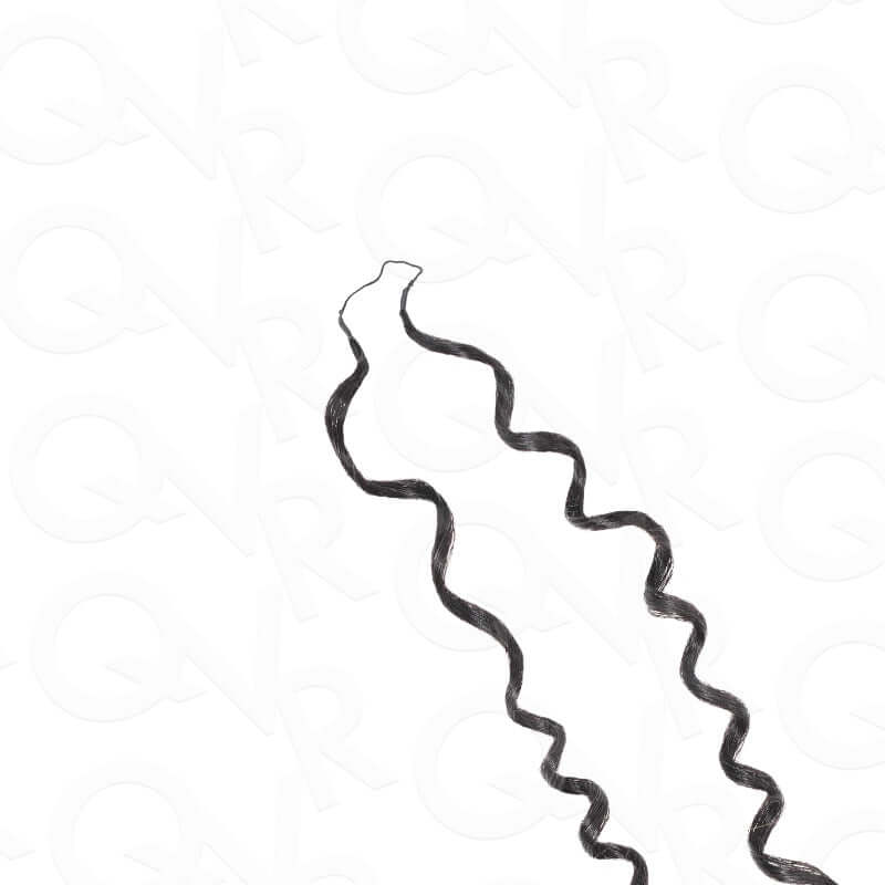 US Only|QVR #1B Ramen Curl Feather Crochet Human Hair