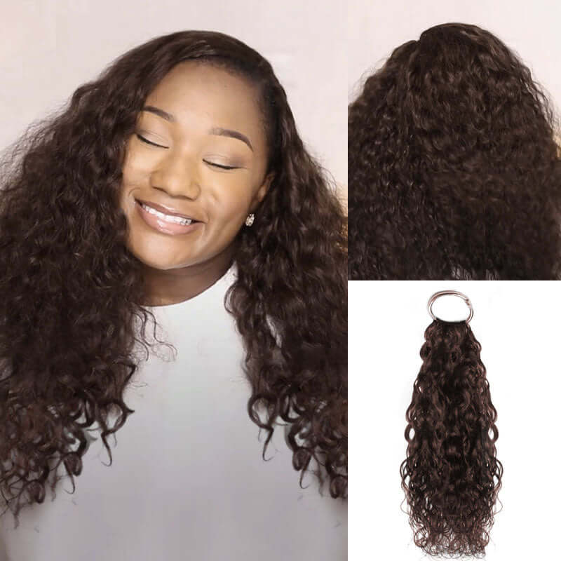 QVR 1 Pack Muti-Color Water Wave Crochet Braid Human Hair Extensions