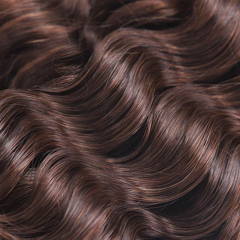 BOGO|Dark Brown Water Wave Human Hair Crochet Weave Hair Extension