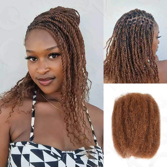 B3G1|Mix #4/30 Afro kinky Bulk Human Hair