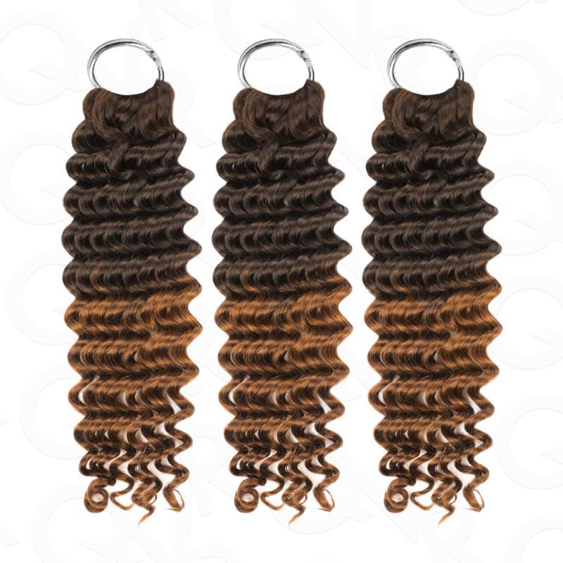US Only|QVR #T2/30 Deep Wave Feather Crochet Human Hair
