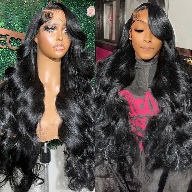 QVR Body Wave Wigs Virgin Hair Wavy Wigs Pre Plucked With Baby Hair 13x6 Lace Glueless Wig 250% Density