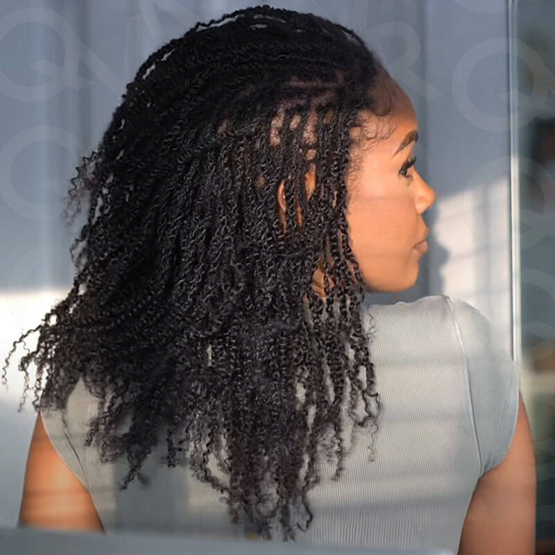 US Only|QVR #1B Spring Twist Human Hair 4a/3c Extensions