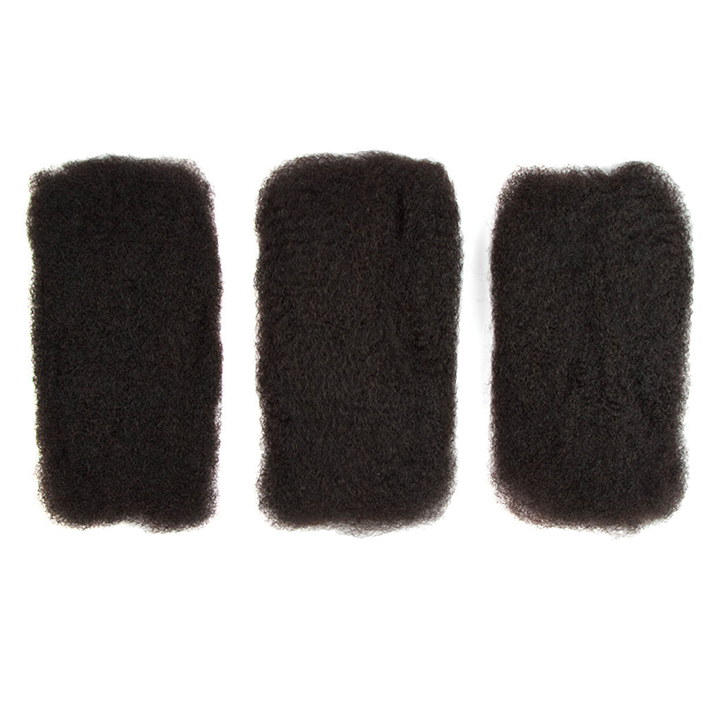 QVR Type 4C Afro Kinky Bulk Braiding Human Hair Extensions For Black Women